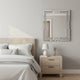 Miroir mural argent rectangulaire