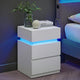 Table de chevet LED trois tiroirs