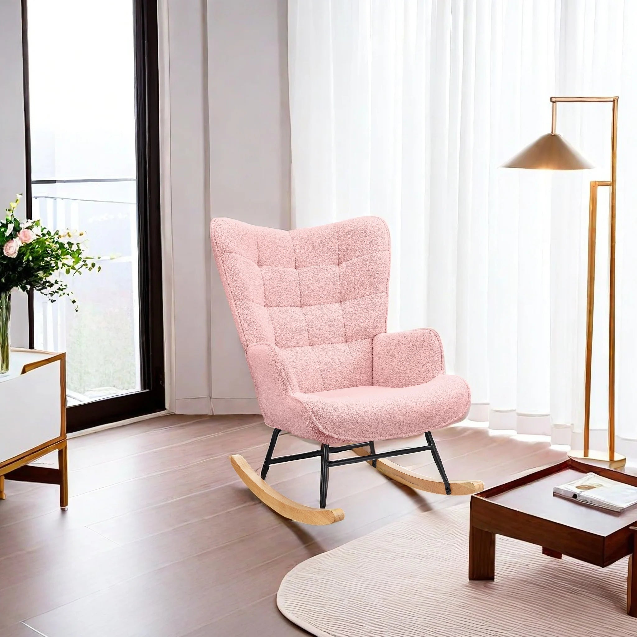 Fauteuil à bascule cocooning