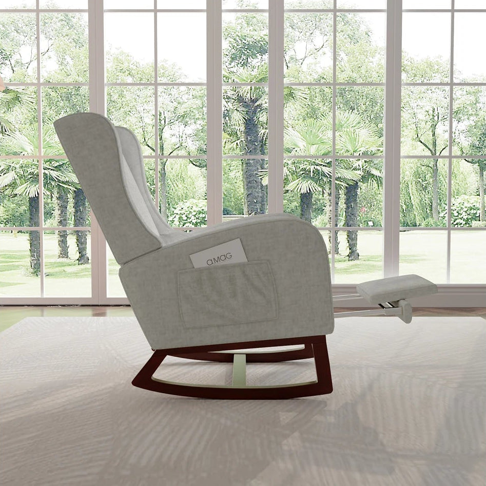 Fauteuil à bascule avec repose-pieds