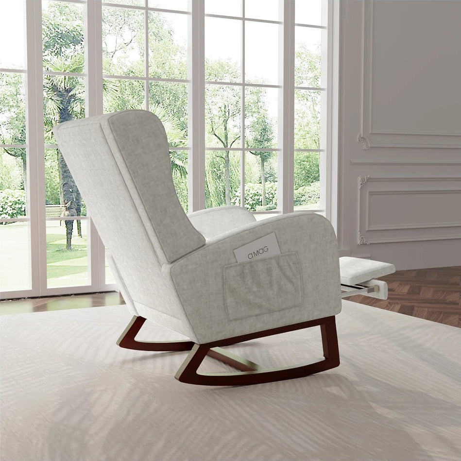 Fauteuil à bascule avec repose-pieds