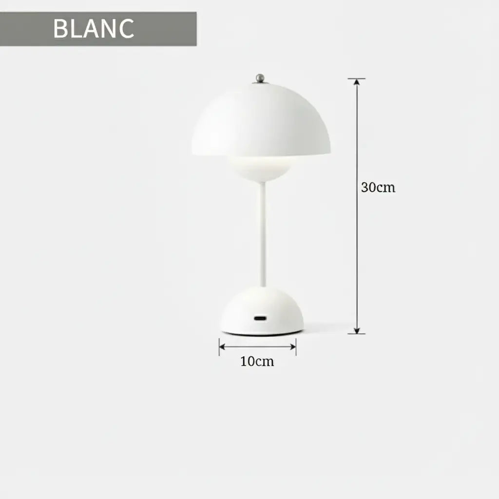 Lampe de chevet champignon moderne