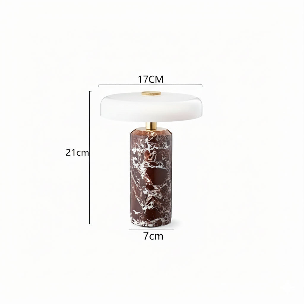 Lampe de chevet marbre rechargeable