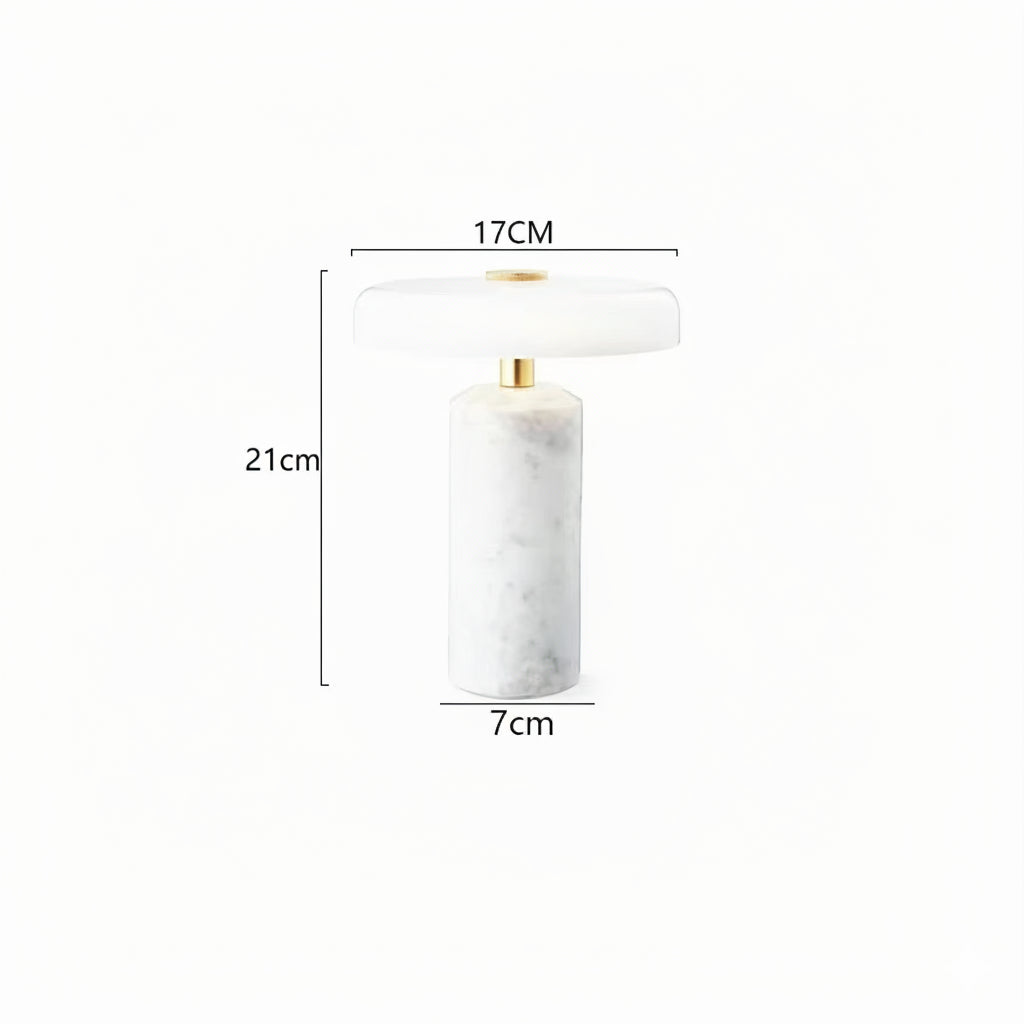 Lampe de chevet marbre rechargeable