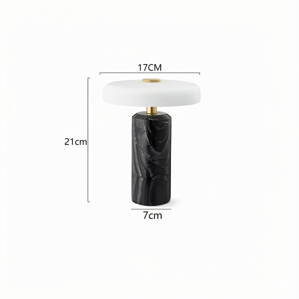 Lampe de chevet marbre rechargeable