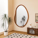 Miroir mural irrégulier bois