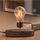 Lampe lévitation magnétique bois