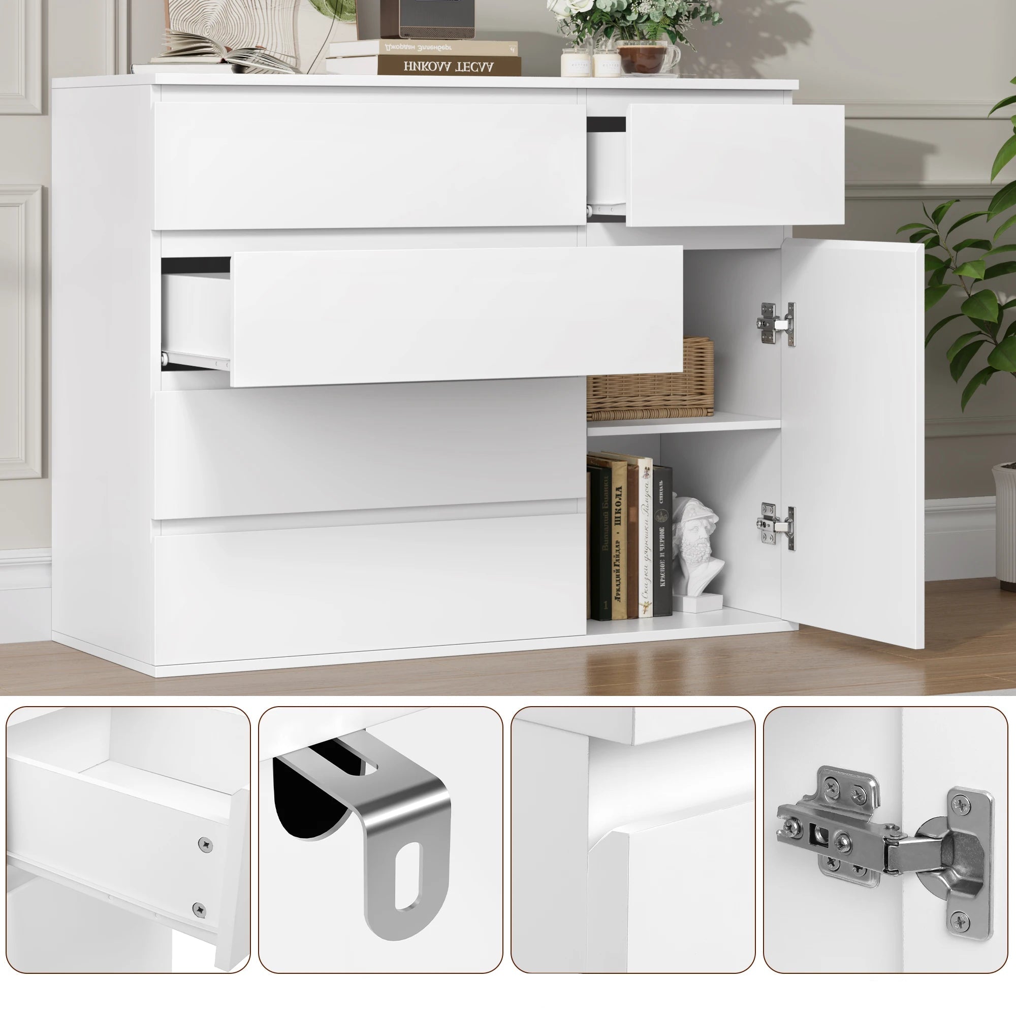 Commode moderne 5 tiroirs